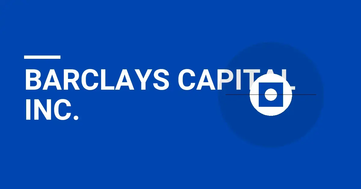 Barclays Capital Inc.