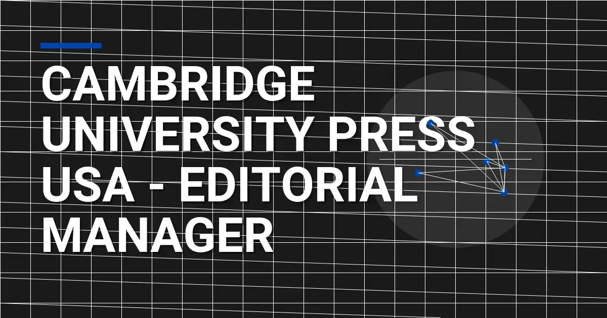 Cambridge University Press USA - Editorial Manager